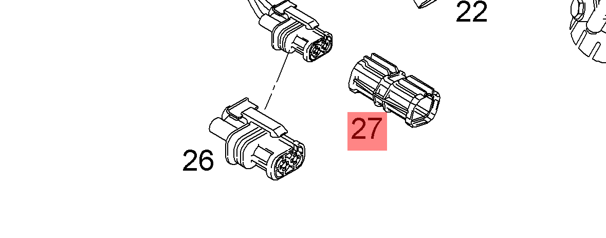 Stecker-Satz 2 polig Steckhülse passend für MAN T-GA