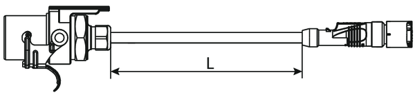 Verbindungskabel TEBS Achsmodulator auf 7 polige ABS/EBS Stecker