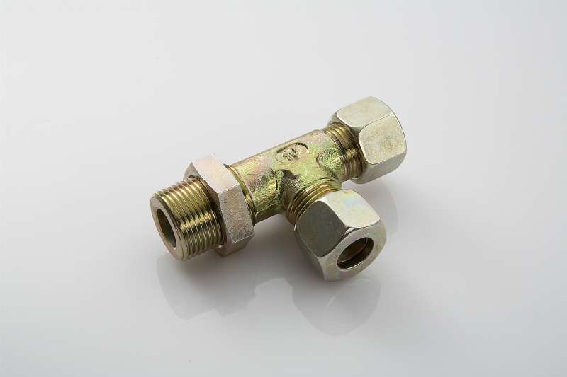 T- Verschraubung für 12 mm Rohr, seitlich M22 x 1,5 einschraubbar   