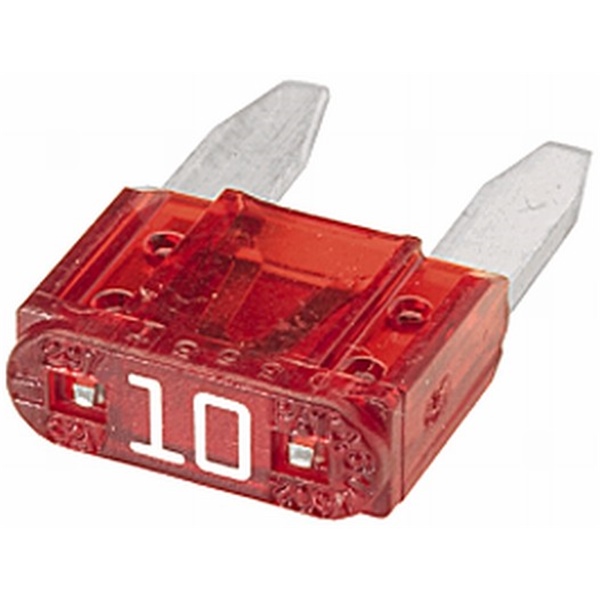 MINI-Flachstecksicherung 10 Ampere rot  