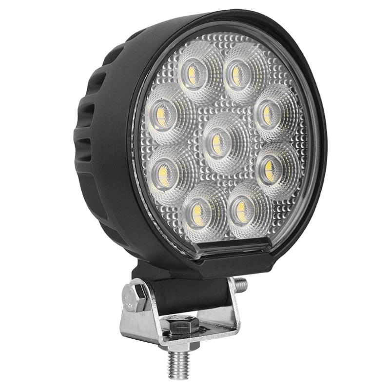 Arbeitsscheinwerfer rund Ø 92mm mit 36x1 W Leuchtdioden 2800 Lumen    Arbeitsscheinwerfer rund Ø 92mm mit 36x1 W Leuchtdioden 2800 Lumen