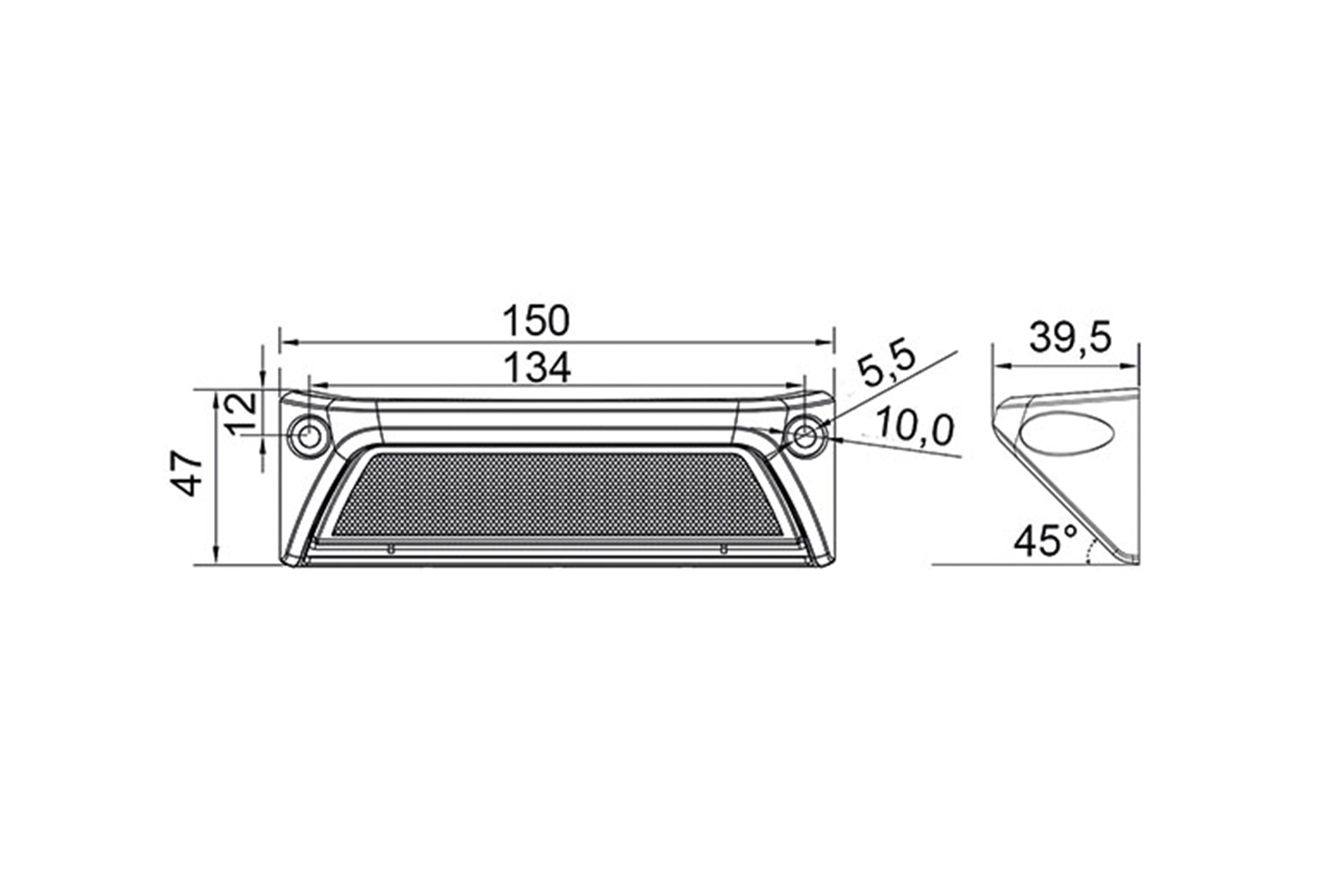 LED Arbeitsscheinwerfer für Kasten und Kühlfahrzeuge 4680 Lumen