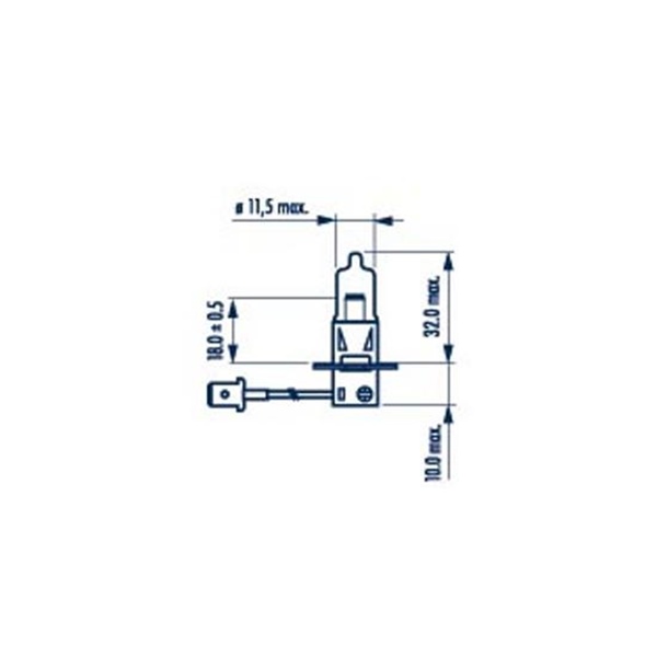 Halogen- Scheinwerferlampe H3 / 12 Volt 