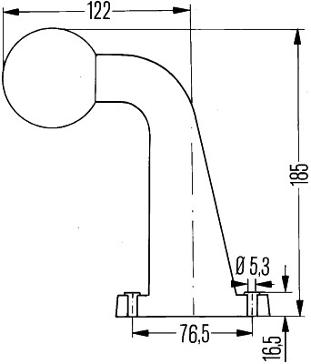 Umrissleuchte 12 / 24V Hella Anbau links / rechts