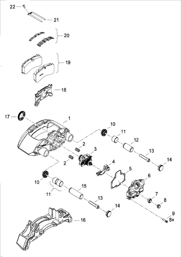 Druckplatten- Satz passend für Wabco PAN 17