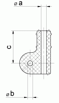 Hebel für Luftfederventile mit Gummi-Druckstück