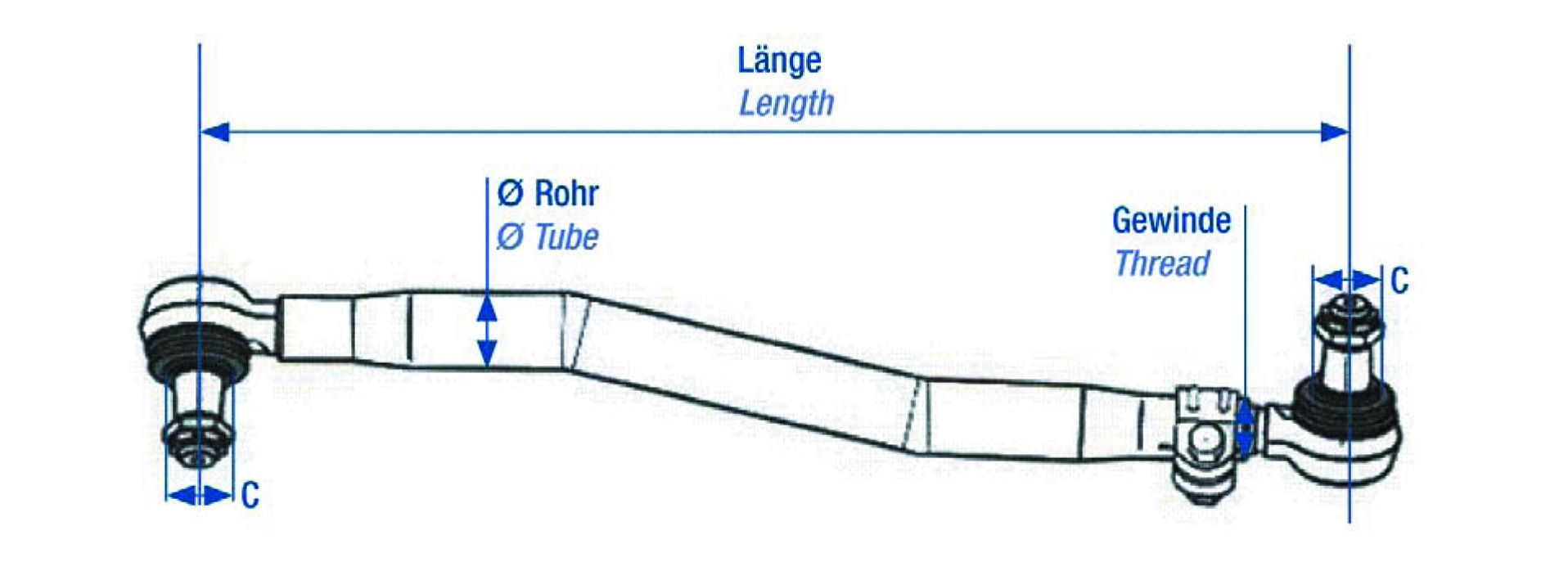 Lenkstange passend für Volvo FH / FM 