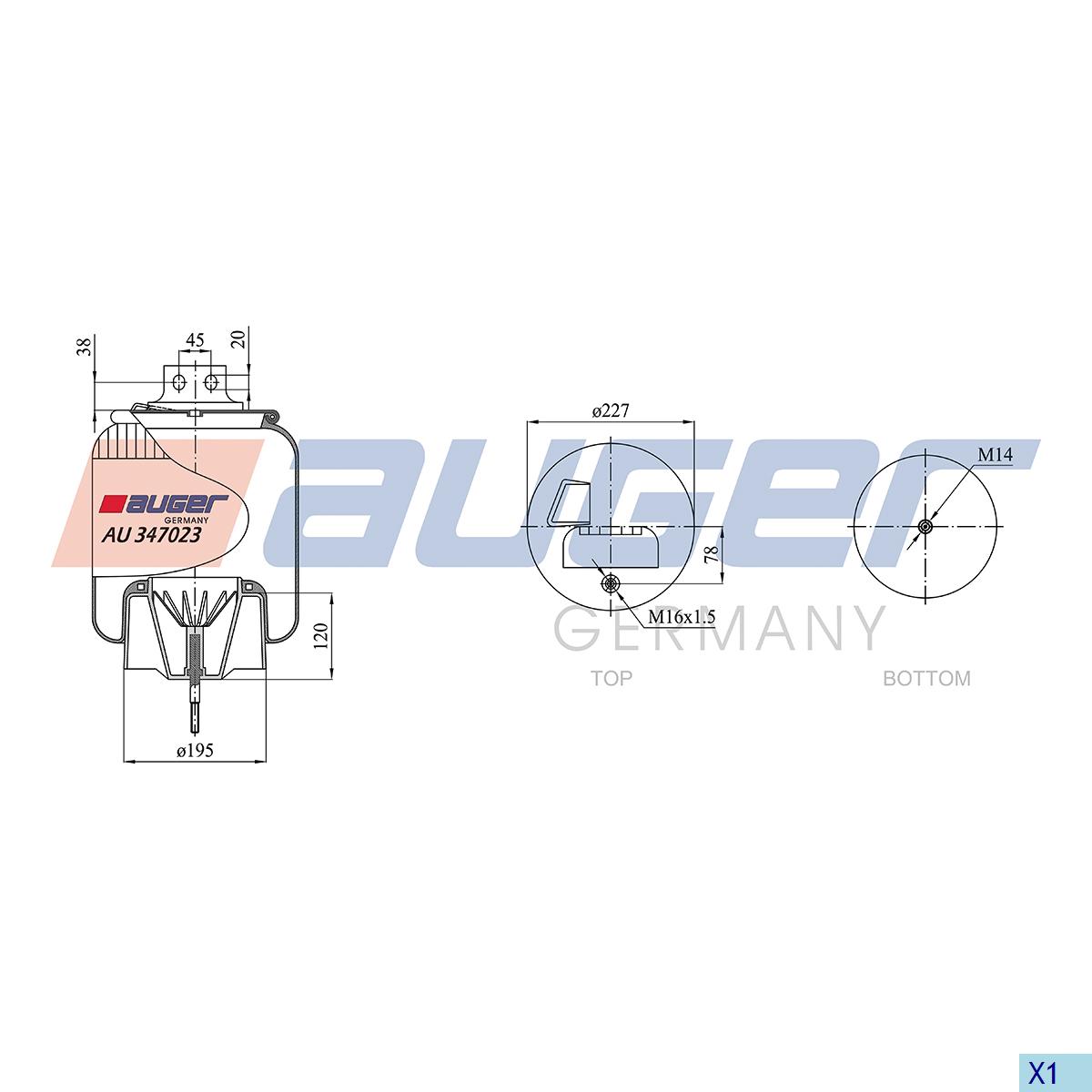 Luftfederbalg passend für Iveco Stralis / EuroTech/ EuroStar 