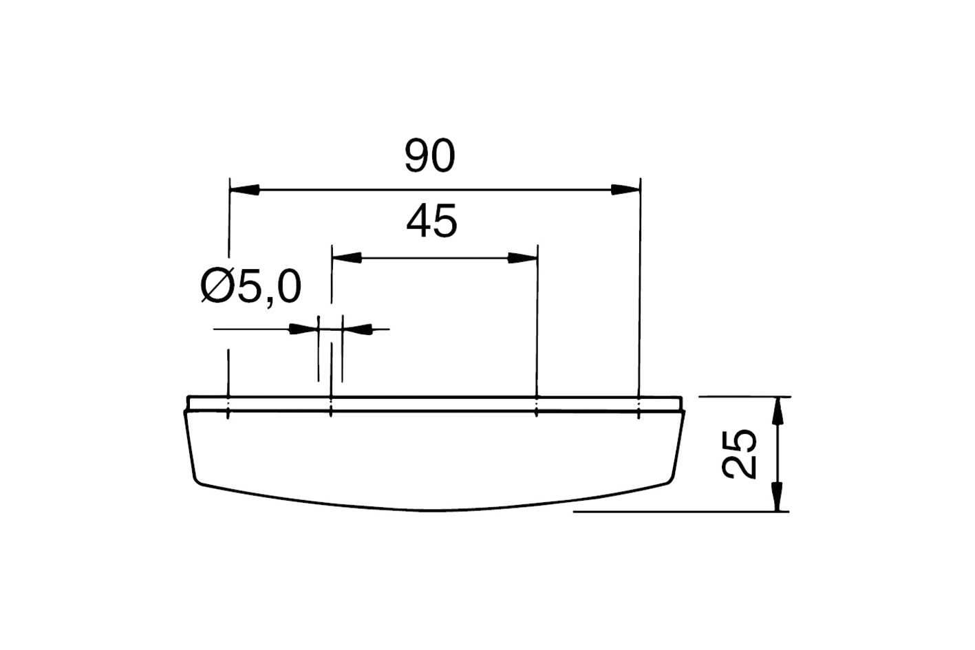 Seitenmarkierungsleuchte 12 / 24 Volt