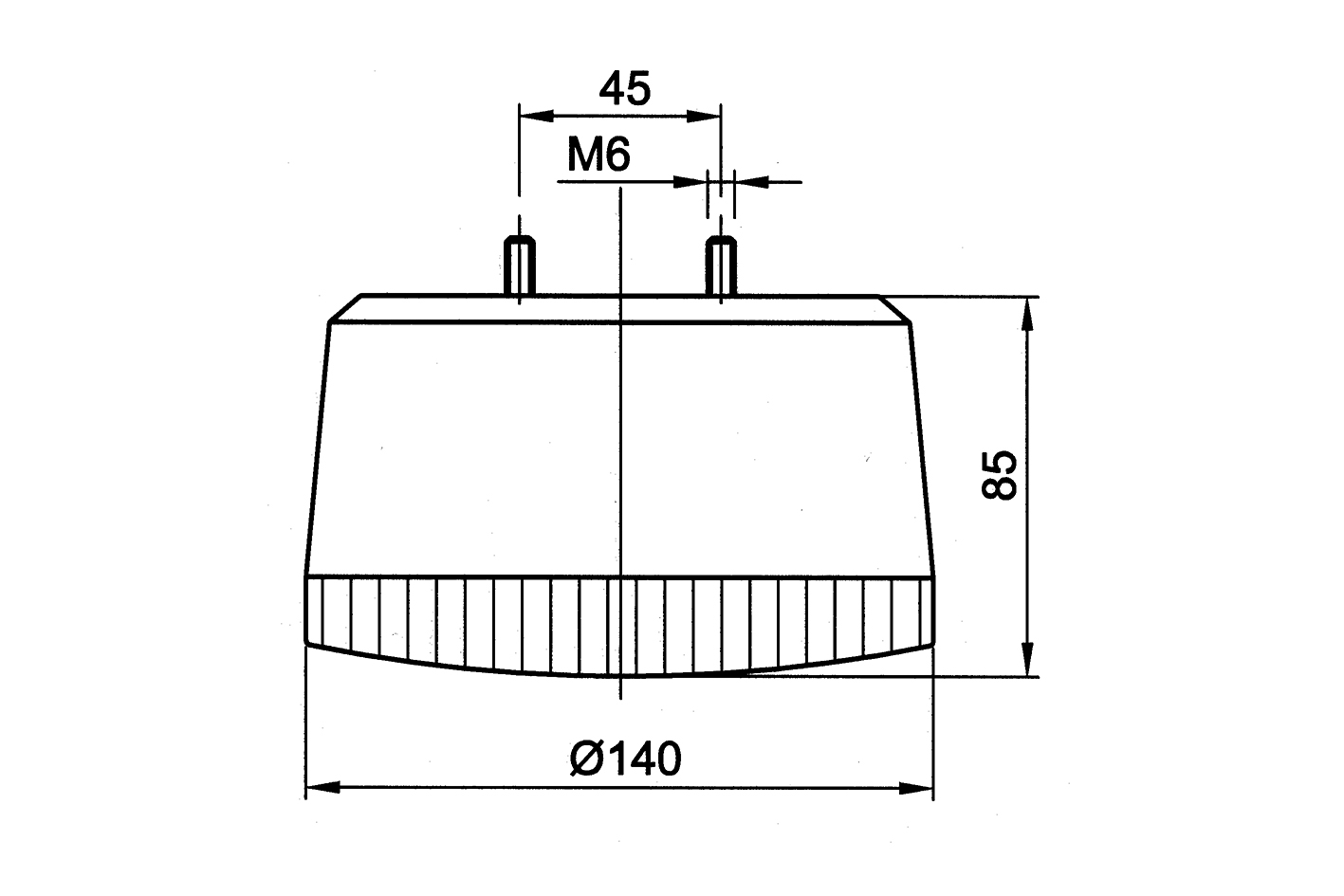 LED Rückfahrleuchte 24 V rund 140mm Durchmesser