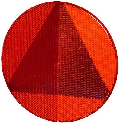 Dreieckrückstrahler Kunststoff rot selbstklebend