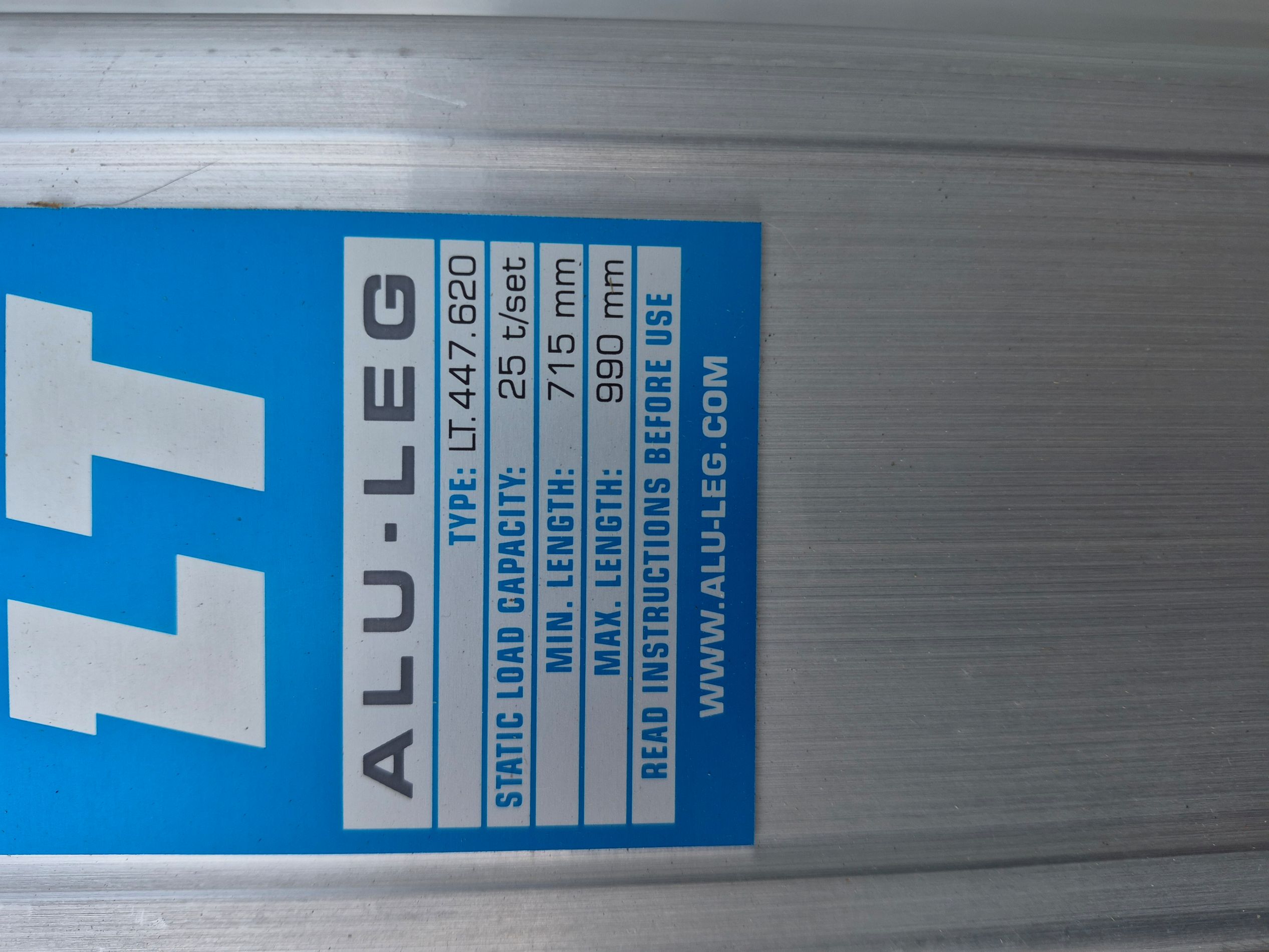 Aluminium-Außenrohr für LT ALU-LEG Stützbeine 
