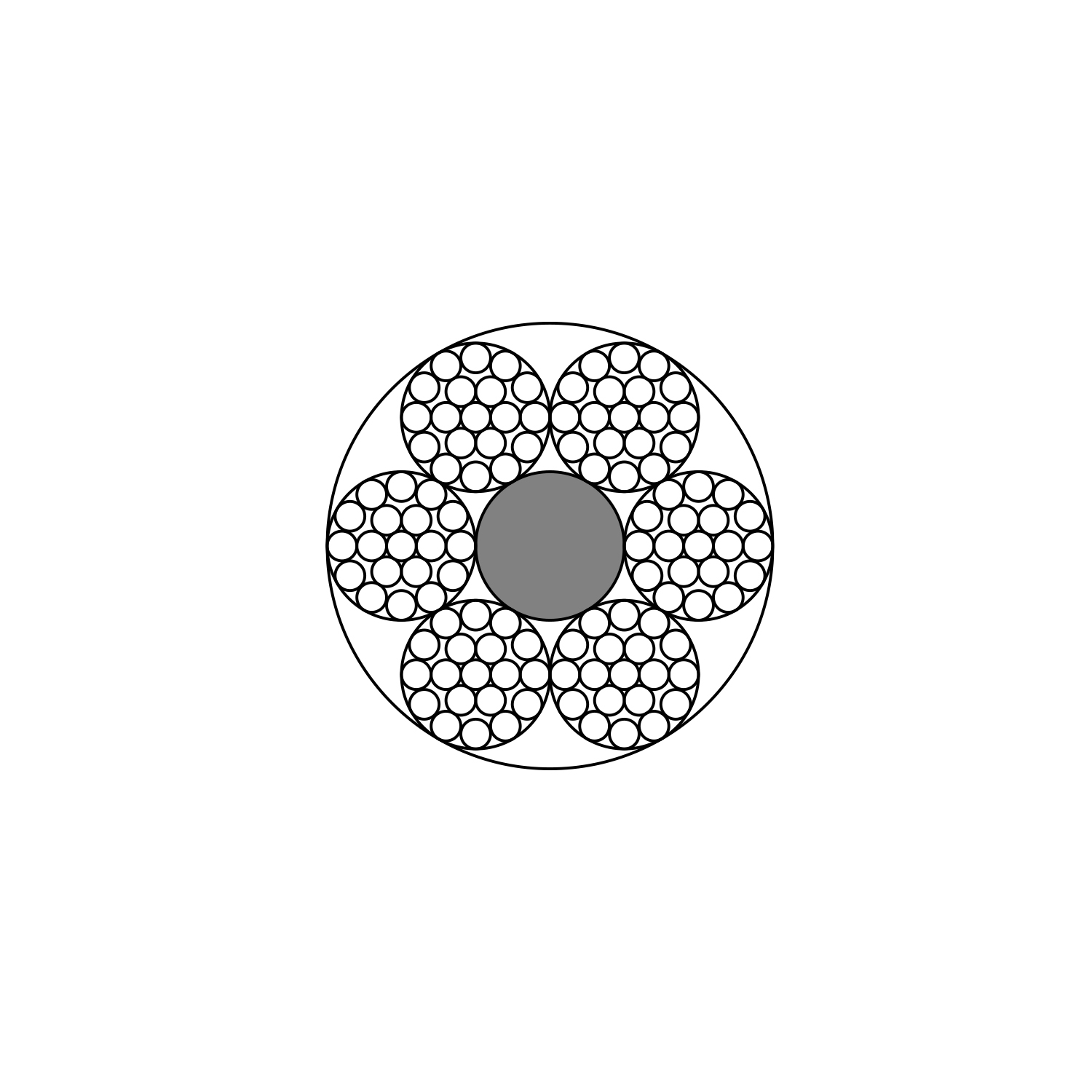 Seil 6mm verzinkt  DIN 12385-4 