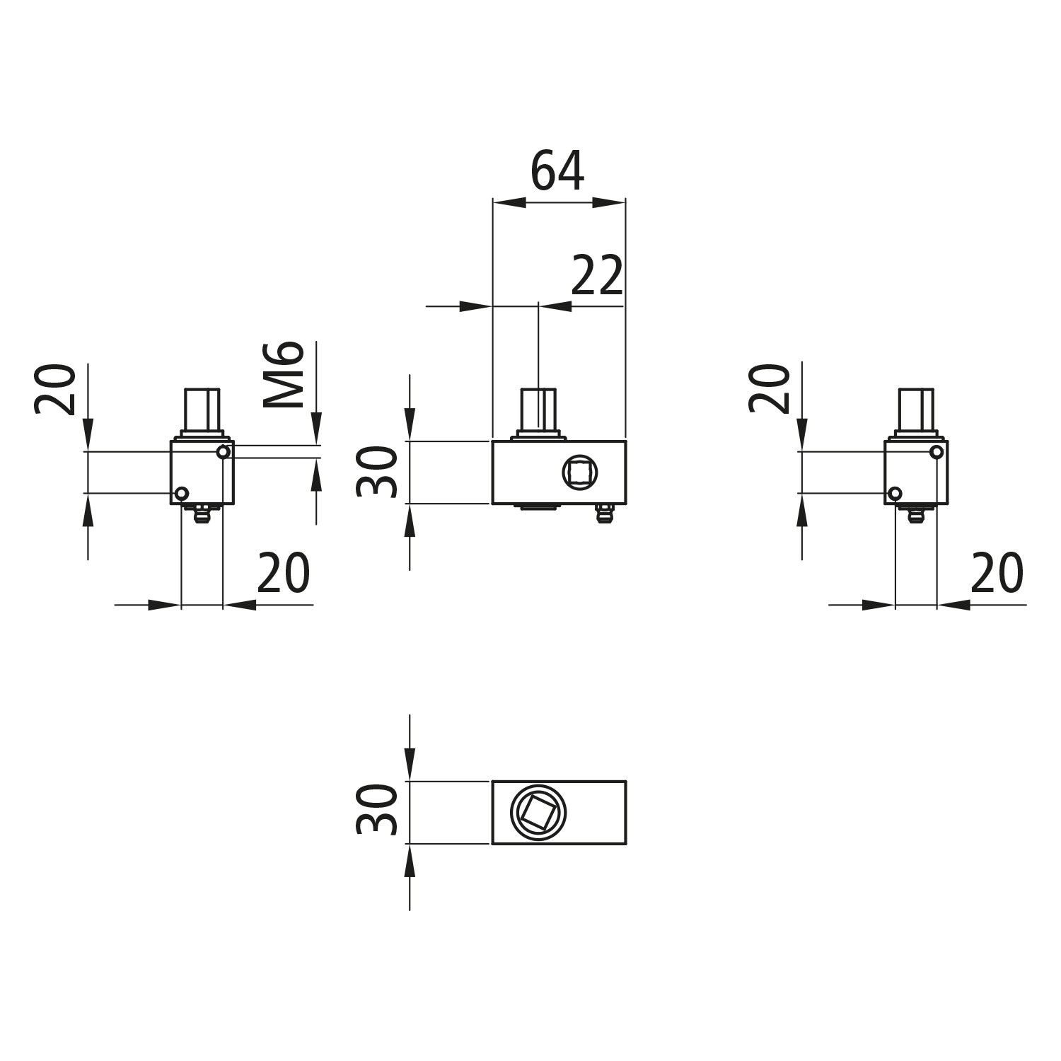 Spanngetriebe Piccolo für Handkurbel