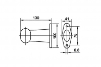 LED Begrenzungsleuchte 24V  Anbau links / rechts 