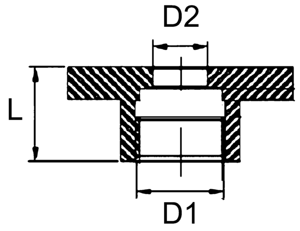 Flügelmutter passend für Prüfschlauch