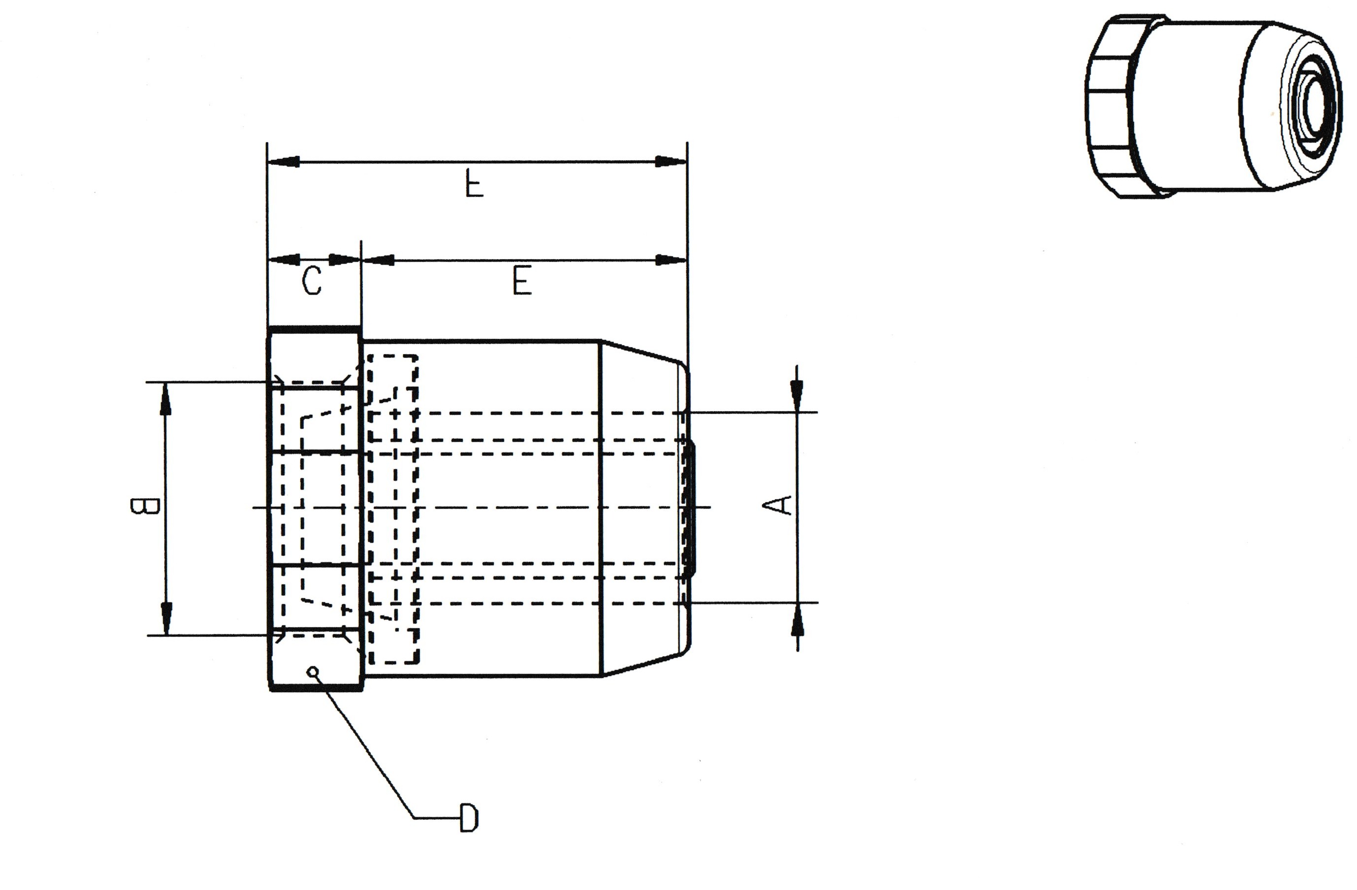 Aufschraubverbinder für 8x1 Kunststoffrohr 