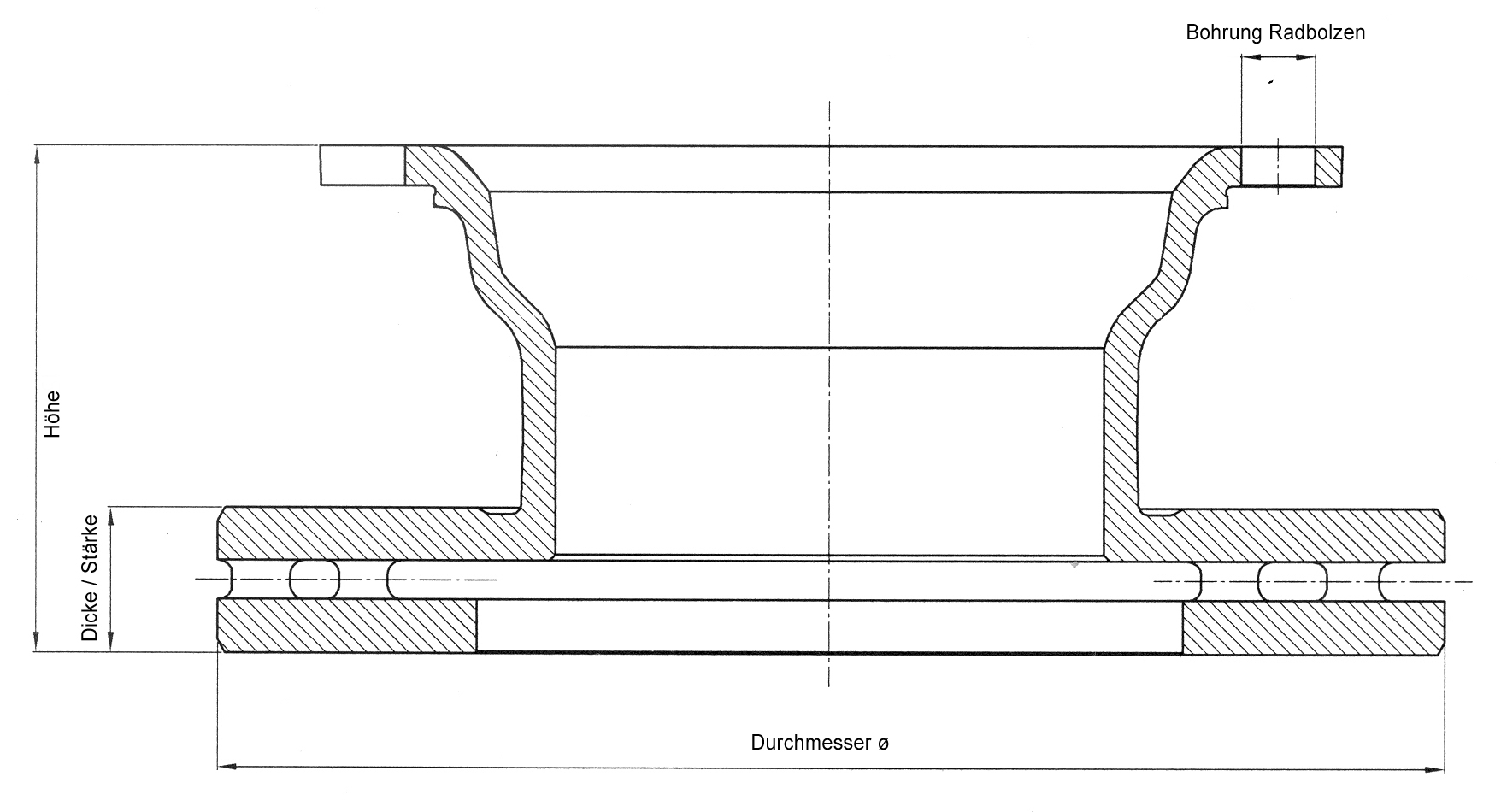 Bremsscheibe passend für MAN E 2000, F 2000, TGA, TGS, TGX