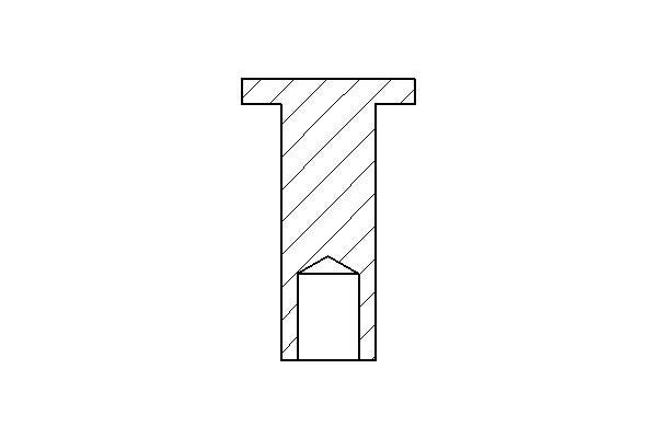 Niet für Trommelbremsbelag 4x8mm Stahl VPE 100 Stück