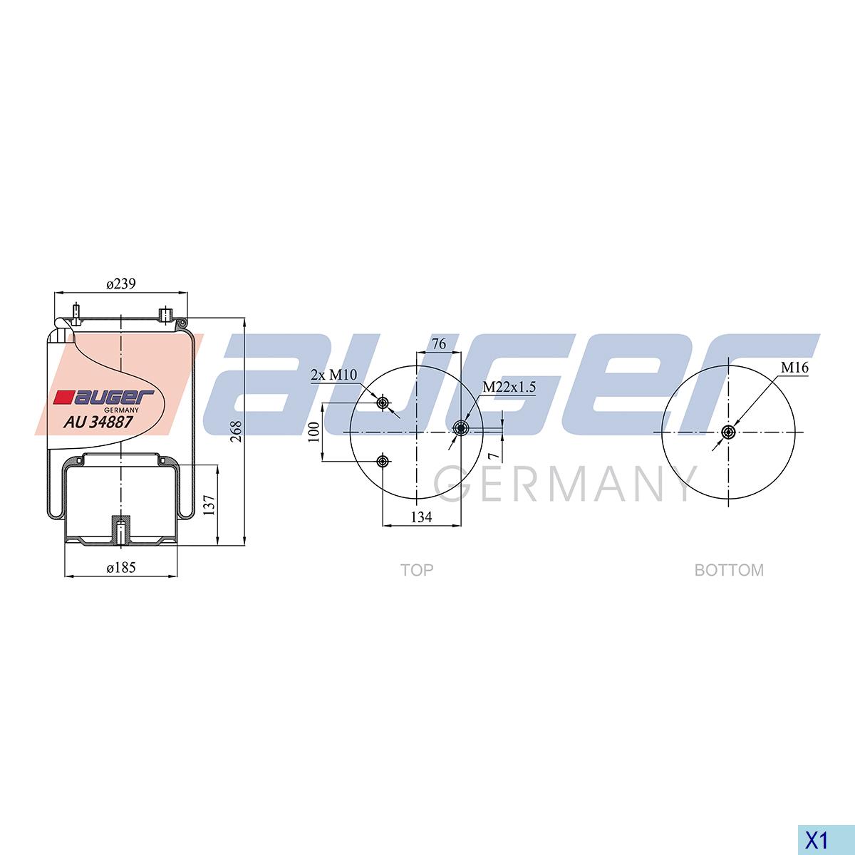 Luftfederbalg passend für DAF XF / XF105 / CF