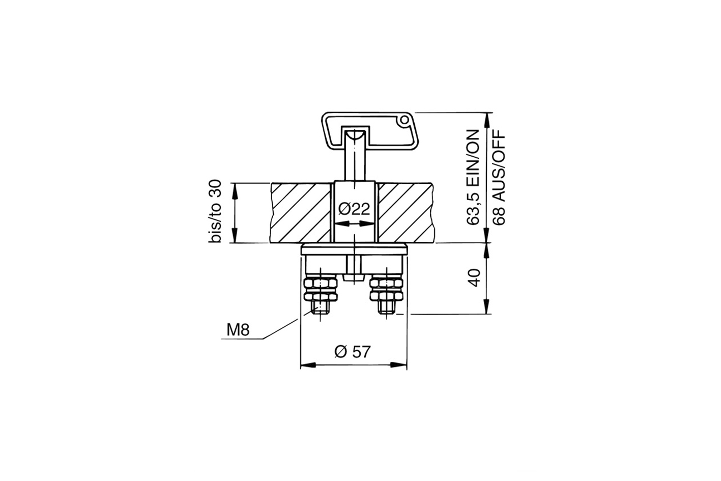 Batterietrennschalter 12 und 24 Volt