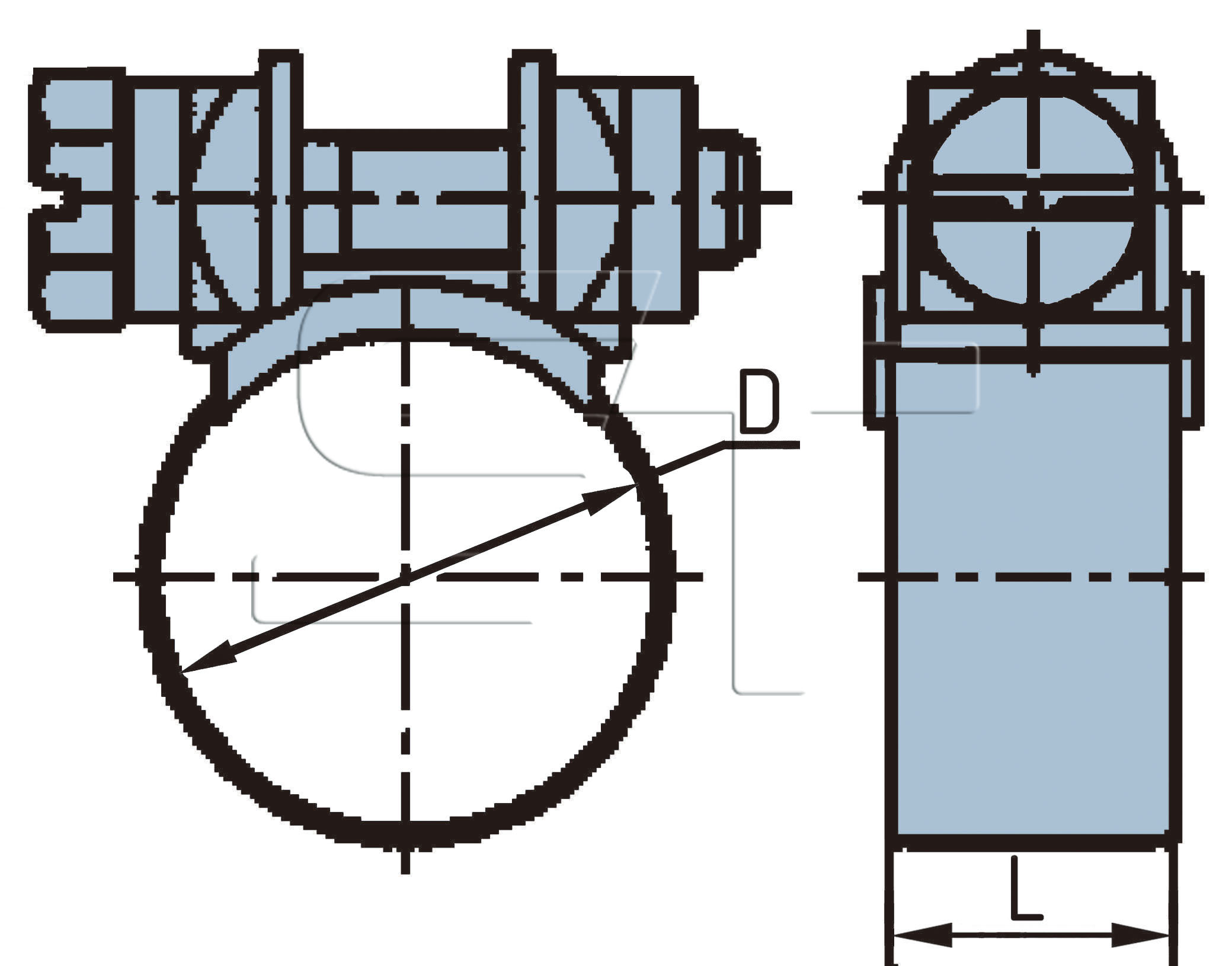 Schlauchschelle für Bremsschlauch 13 x 6