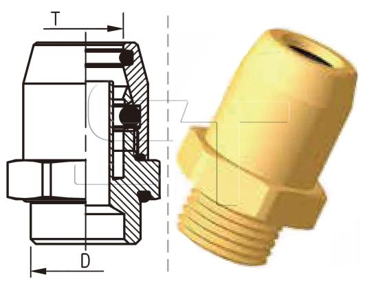 Einschraubverbinder M12x1,5 auf Ø 12x1,5 Kunststoffrohr