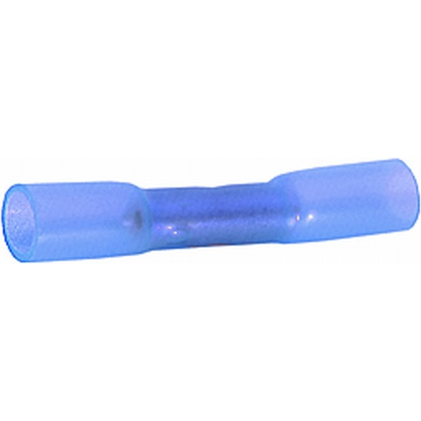 Stoßverbinder blau mit Schrumpfisolierung VPE 25 Stück  