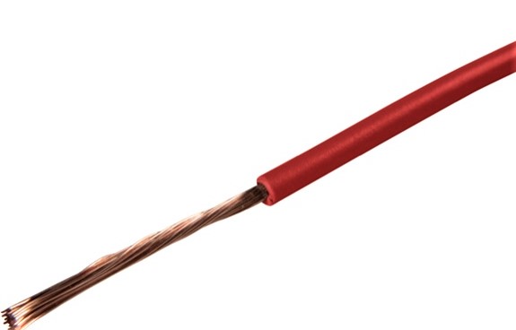 Kabel einadrig 6,0 mm² rot 