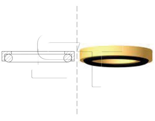 Dichtung für Gewinde M16x1,5