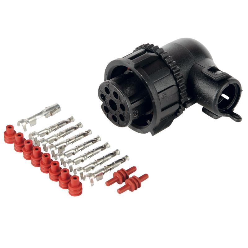 Stecker-Satz 8 polig gewinkelt 90° 