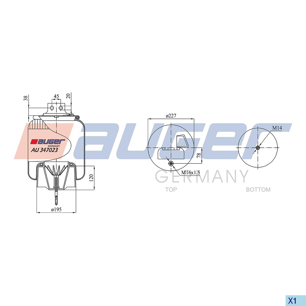 Luftfederbalg passend für Iveco Stralis / EuroTech/ EuroStar  