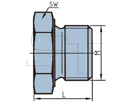 Verschlußschraube M22 x1,5