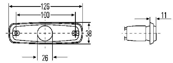 Seitenmarkierungsleuchte 12/ 24 Volt