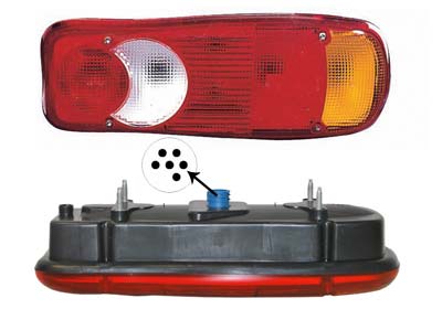 Heckleuchte rechts passend für Renault / Fiat / Peugeot 