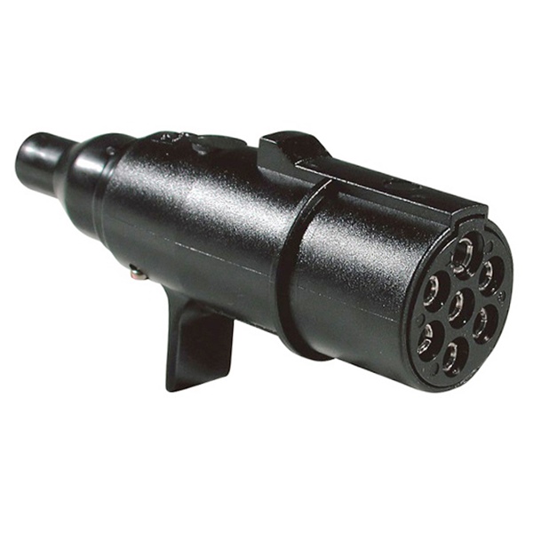 Kunststoff Stecker 24 Volt 7 polig mit Kontakthülse ISO 1185 (N-Typ) 