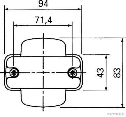 Begrenzungsleuchte 12/ 24V 