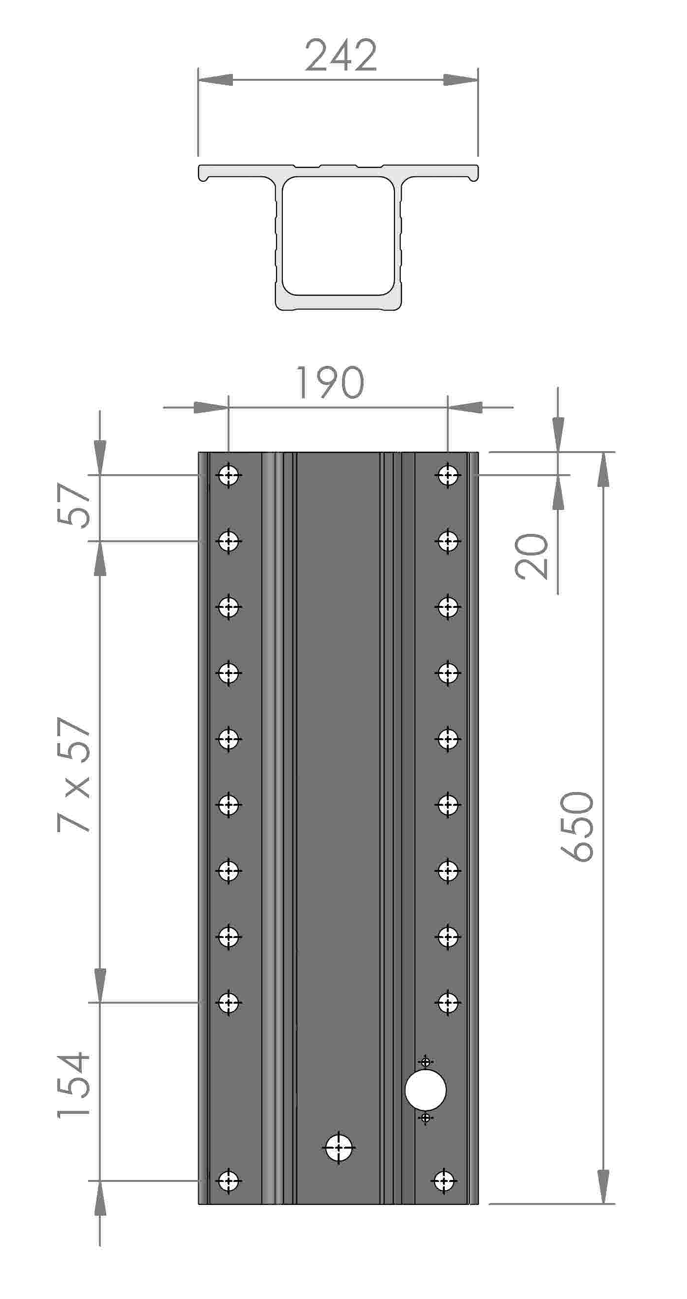 Stützbein- Satz LT ALU- LEG 