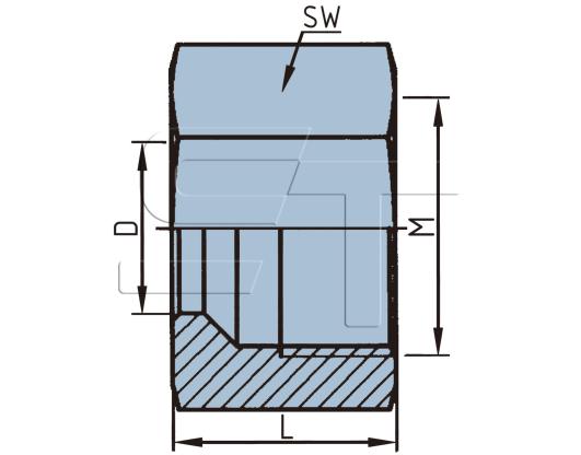 Überwurfmutter für 10 mm Rohr